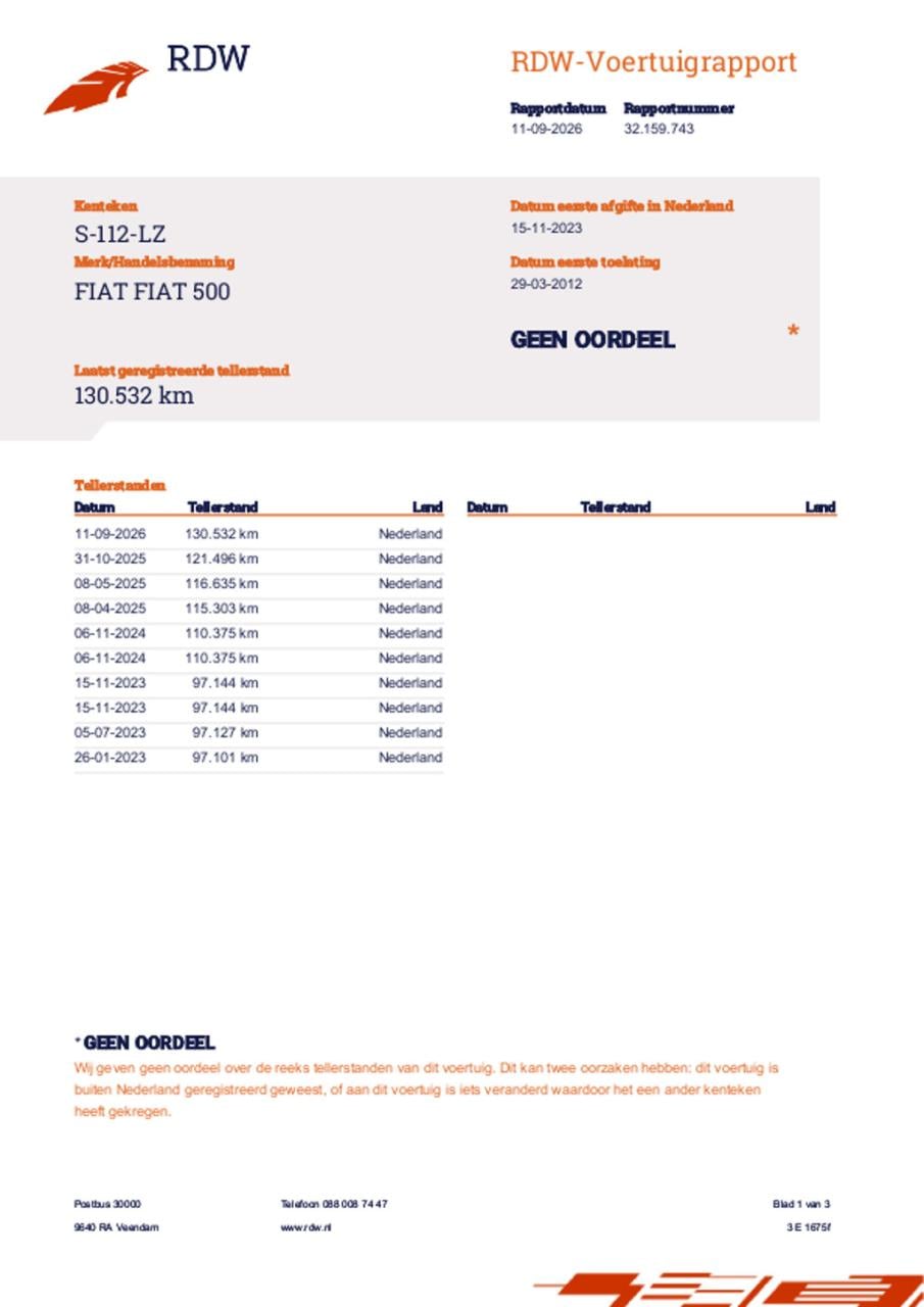 Fiat 500 1.2 lounge, panodak