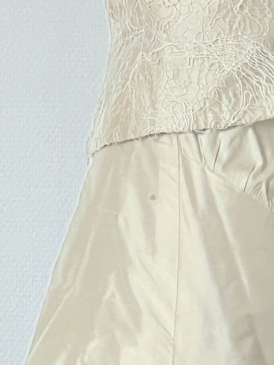 Bruidsjurk Linea Raffaelli maat 40 creme