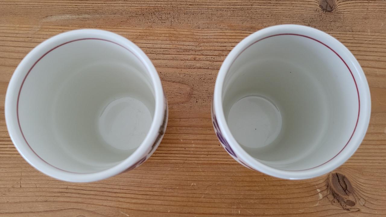 Set van 2 Boerenbont (Boch Belgium) melkbekers