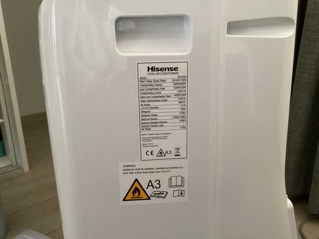 Hisense APH12QC mobiele airconditioner