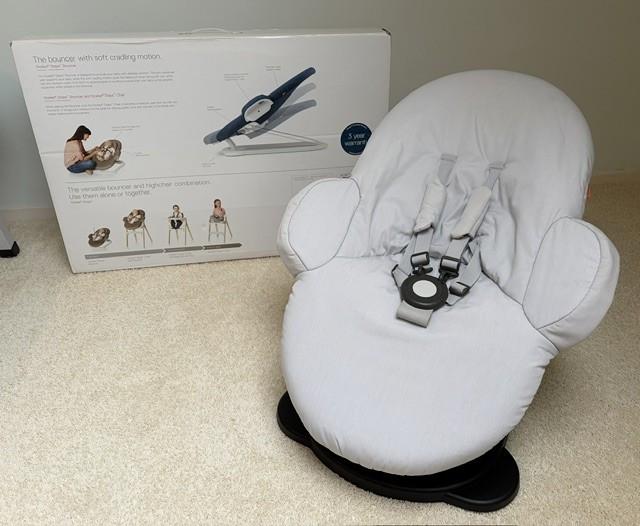 Stokke Steps Wipstoel Bouncer | Grey/ Grey clouds