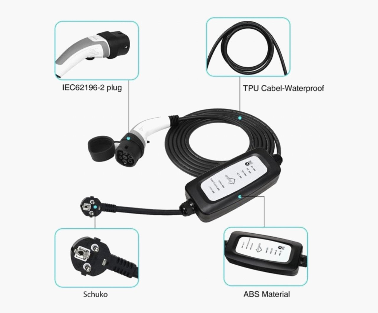 Portable EV CHARGER CABLE AUTO