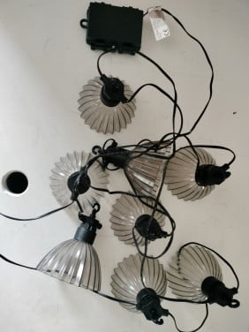 Lichtsnoer met 8 lampen op batterij