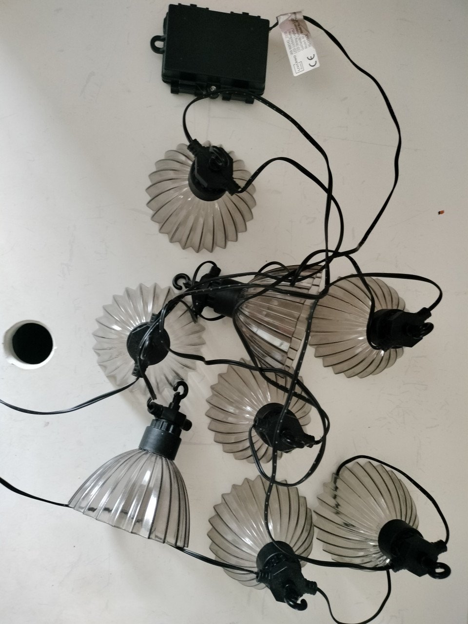 Lichtsnoer met 8 lampen op batterij
