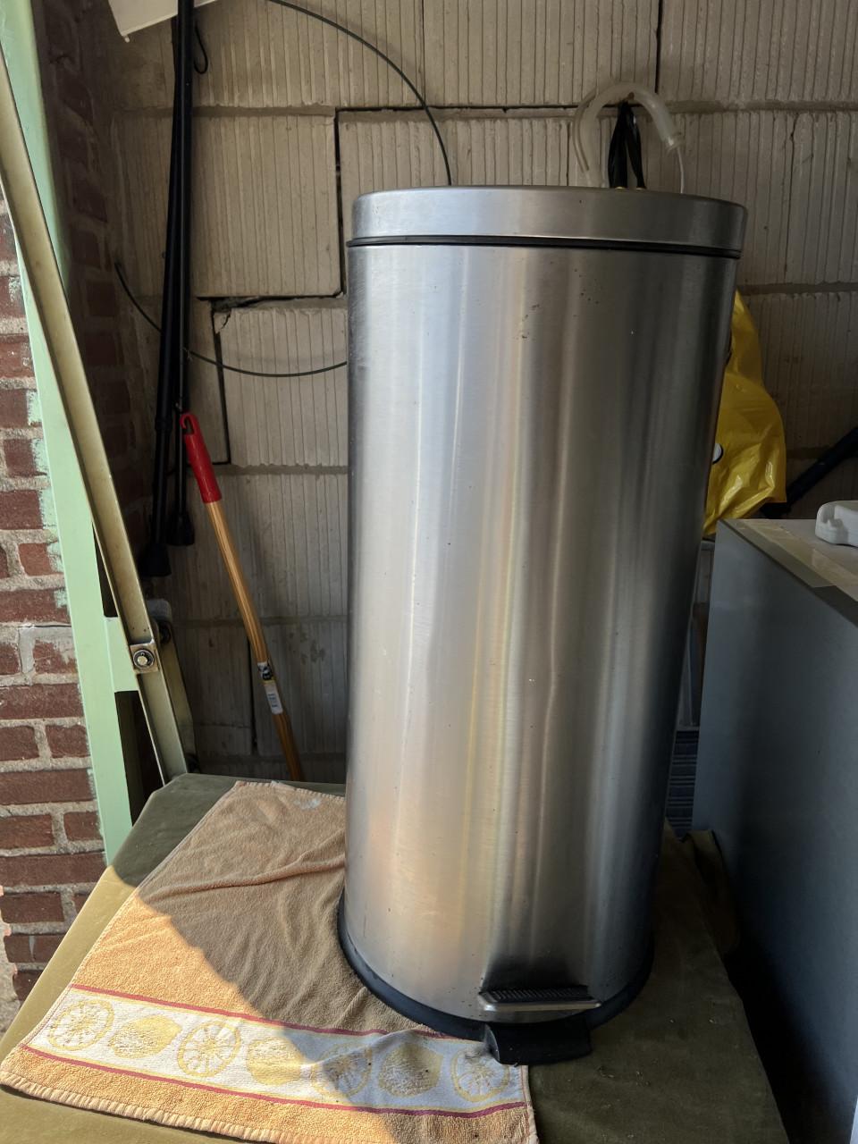 Pedaalemmer RVS - Chroom - Diameter35.5xH63.5cm - 28L