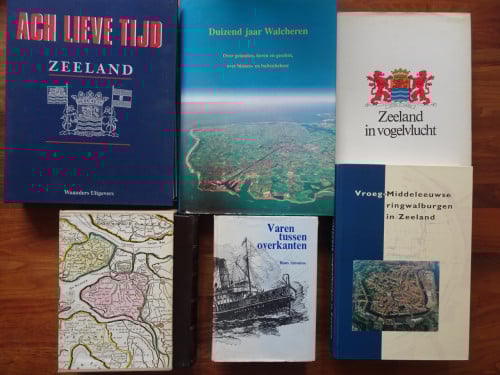 6 Boeken over de geschiedenis van Zeeland.