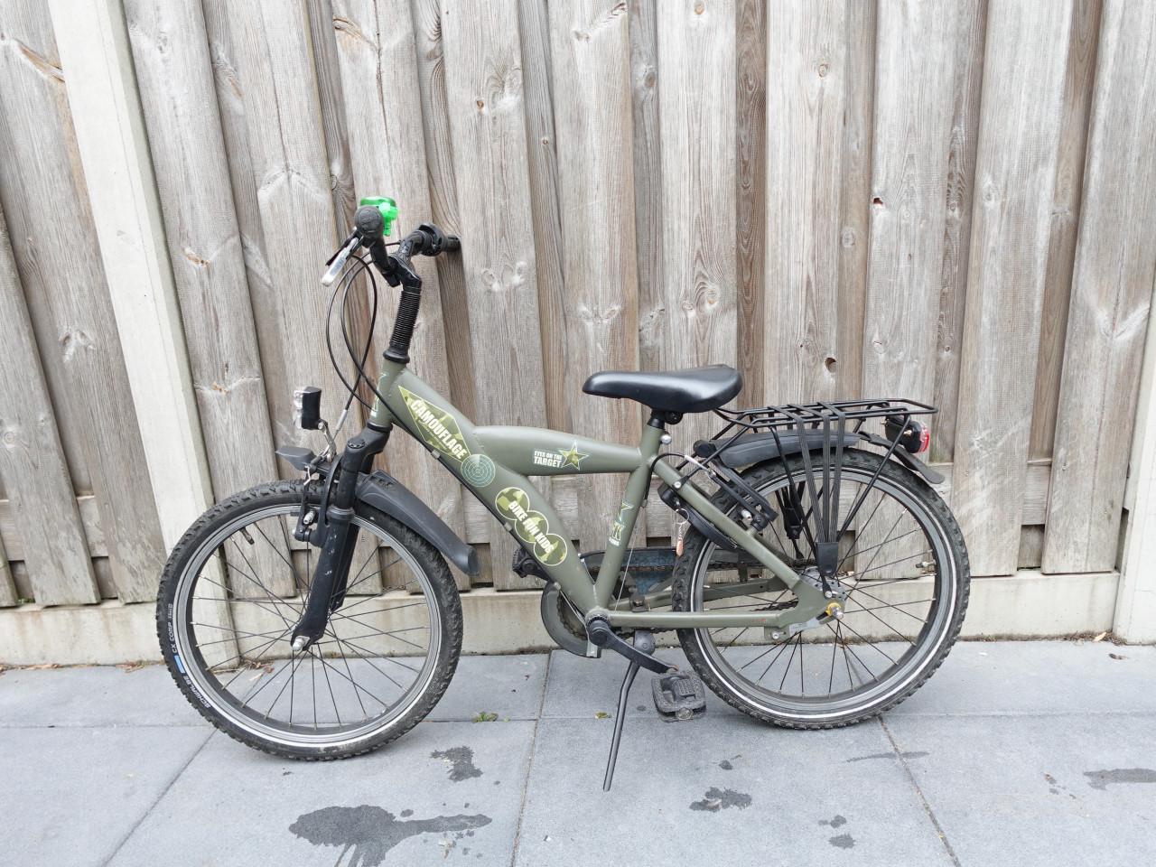 🚲 Bike Fun Kids Camouflage Jongensfiets – 20 inch – Versnellingen