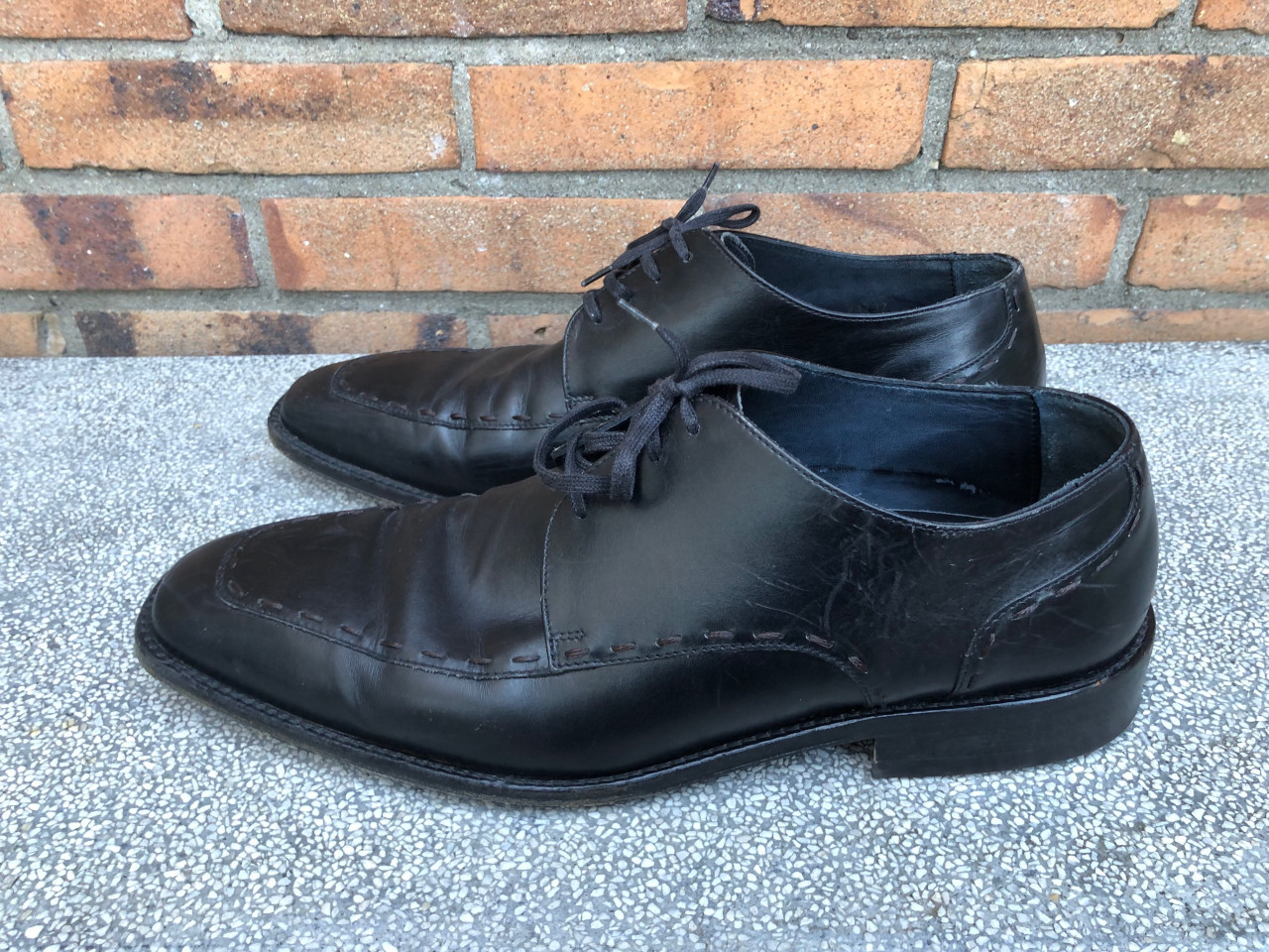 Zwarte Van Lier schoenen maat 10 is 44.