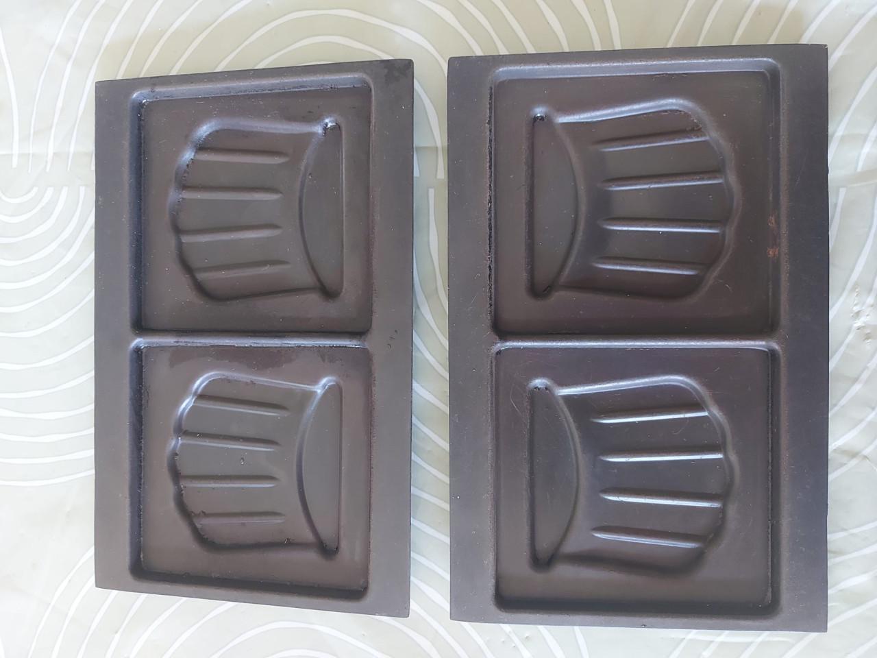 Tefal Snack ’n Clean tosti platen (set van 2, in nieuwstaat)