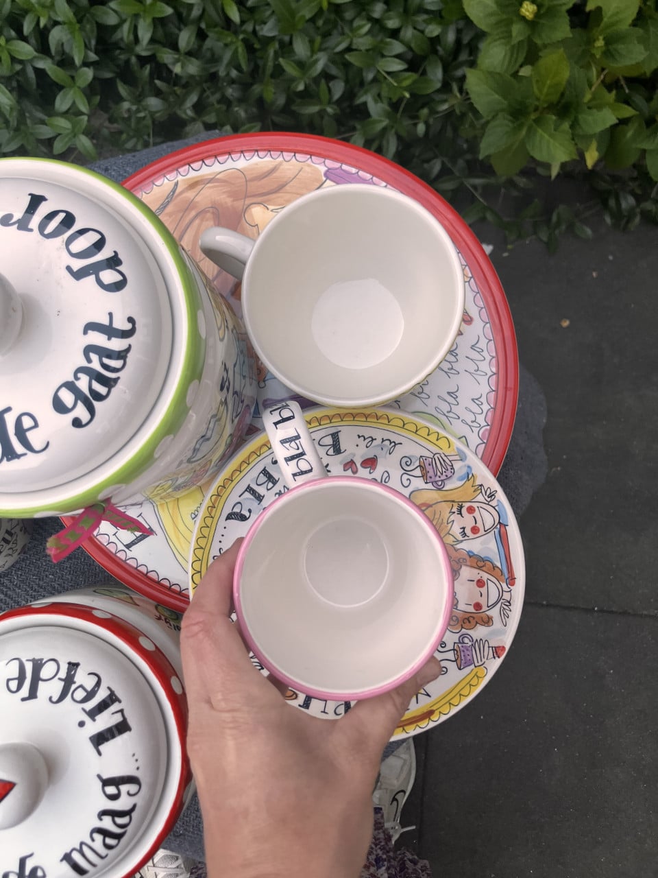 Blond Amsterdam meerdere servies stukken