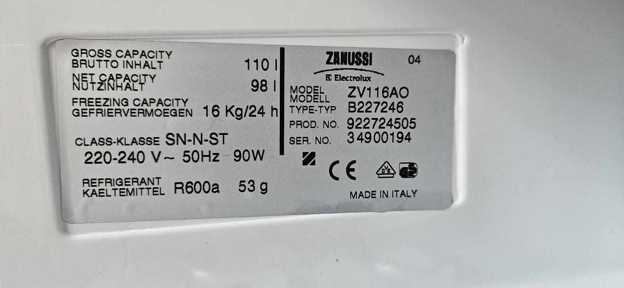 Vriezer tafelmodel