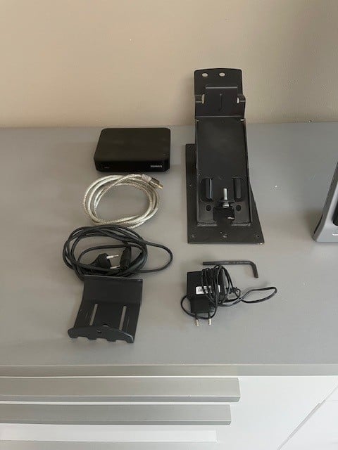 TV met beugel
