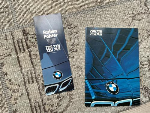 BMW 7 serie 1983 brochure met bijlage