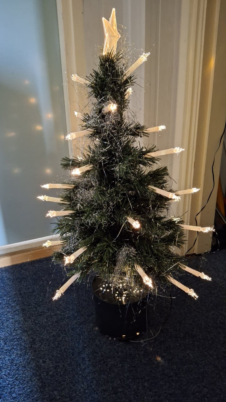 Kerstboom klein met verlichting