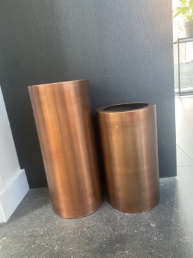Set Koperen potten
