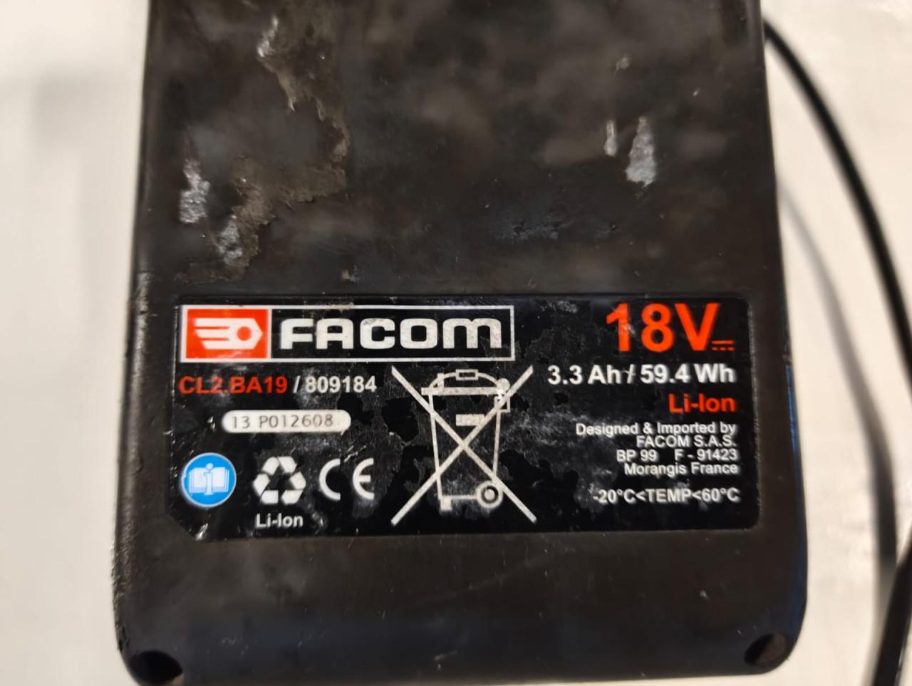 Accu + Lader FACOM 18V 3.3AH
