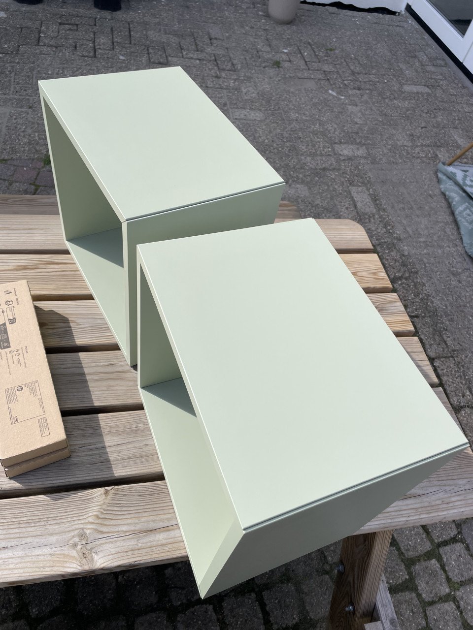 IKEA Eket wandkubus groen 2x