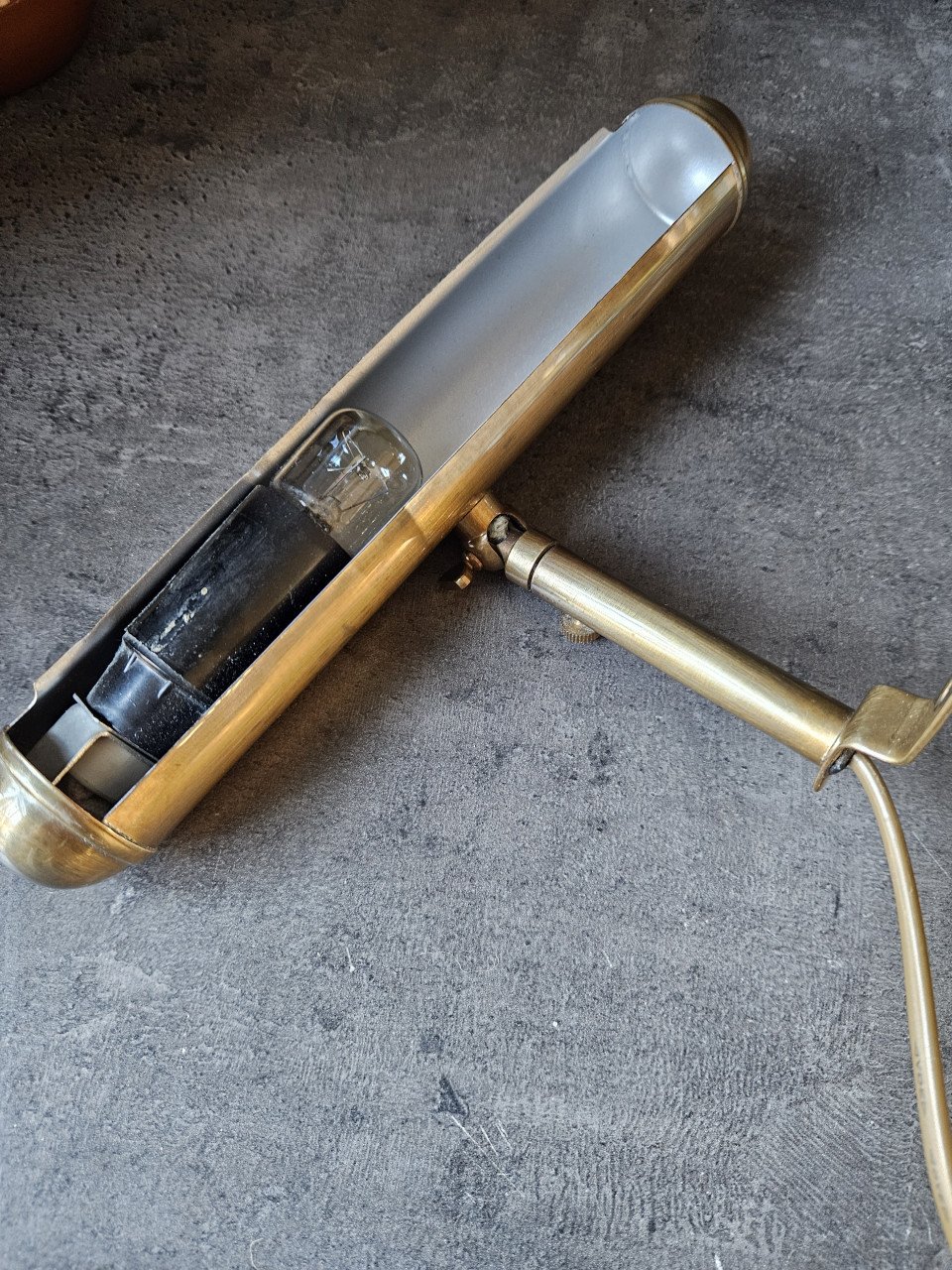 Mooie werkende vintage schilderij of pianolamp in zeer nette staat...