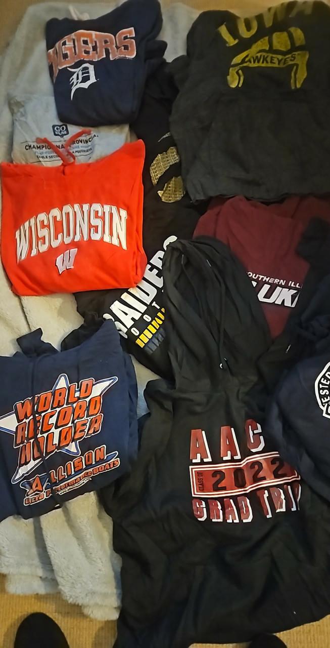 Vintage USA hoodies 10 stuks