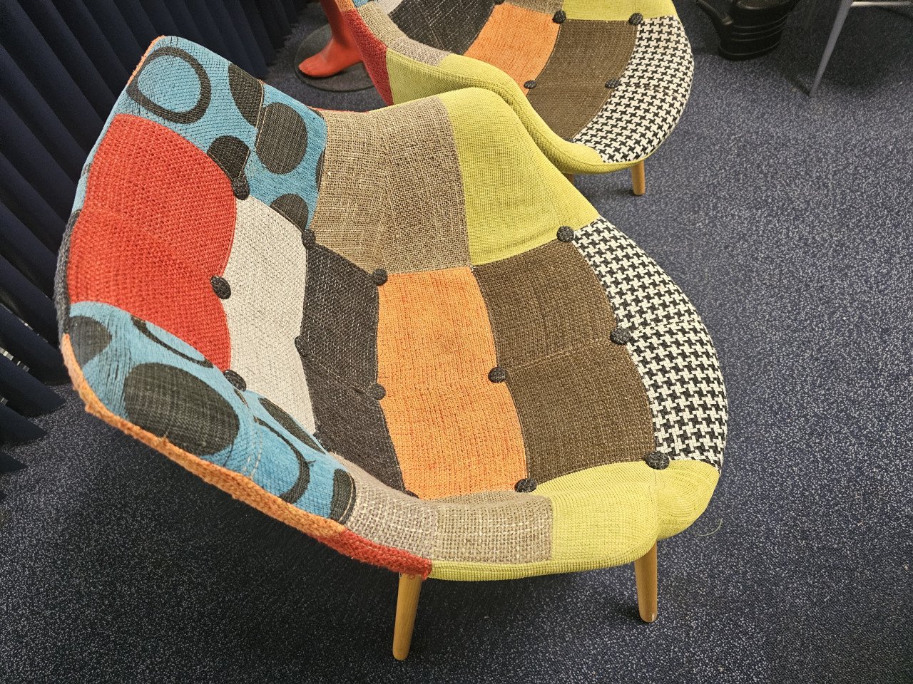 Twee retro patchwork stoeltjes