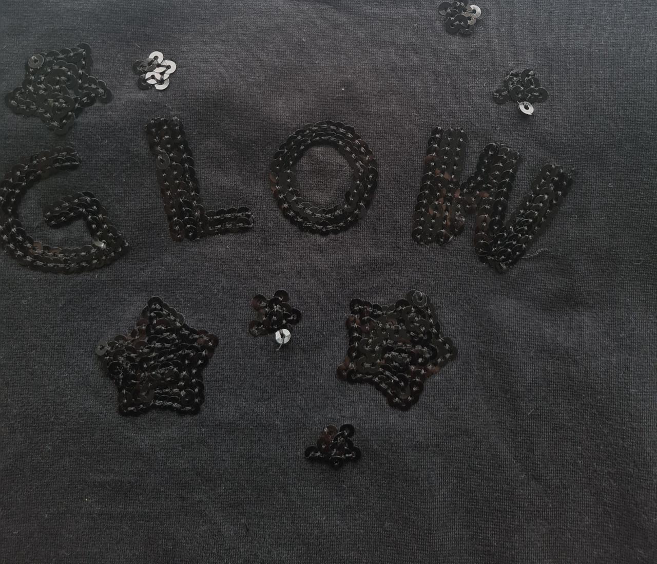 Zwarte sweater met roezel van Special Edition  Mt 128-134