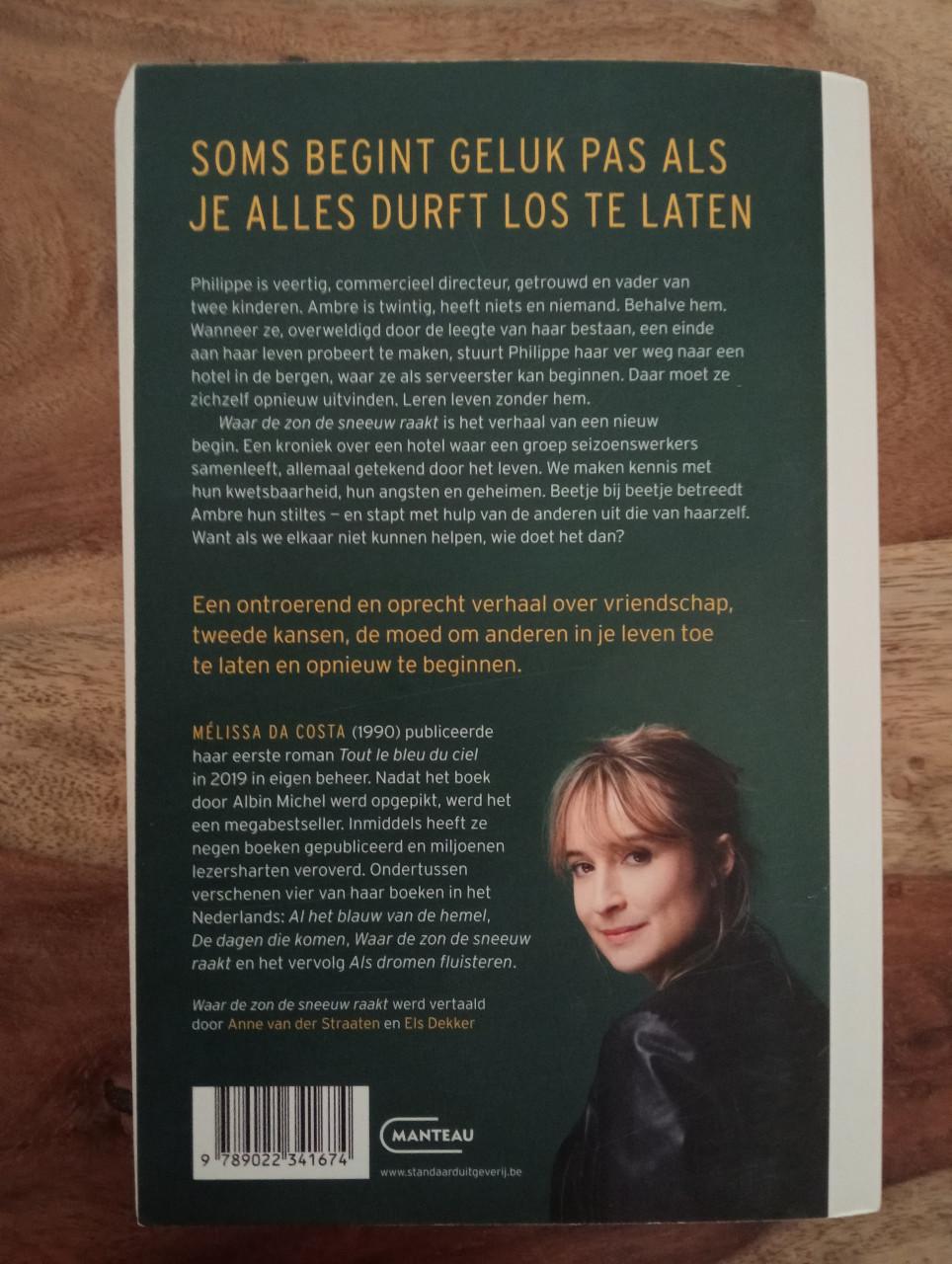 Boek 'Waar de zon de sneeuw raakt' Melissa Da Costa