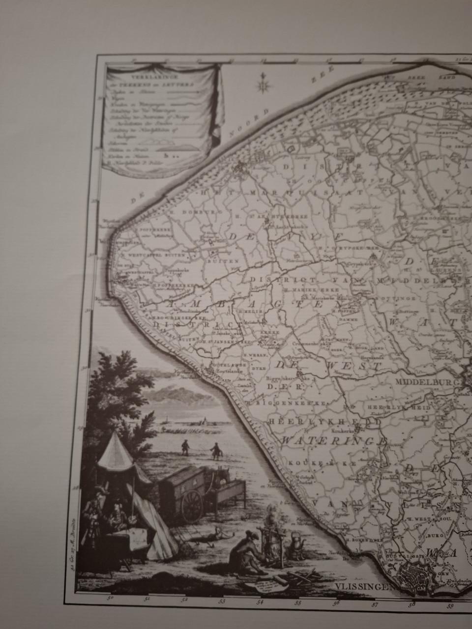 Oude kaart Walcheren