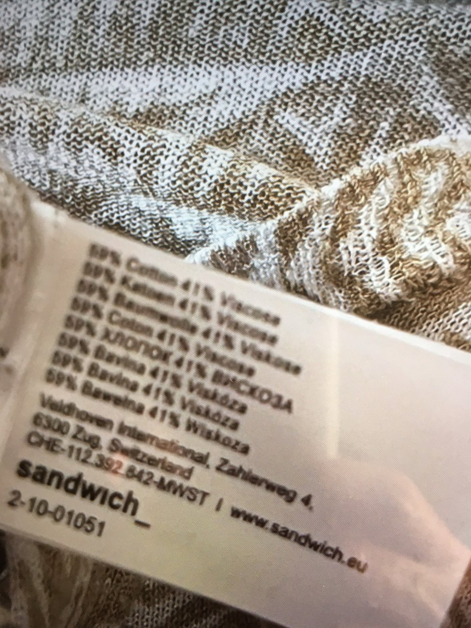 Sandwich vestje zgan maat M