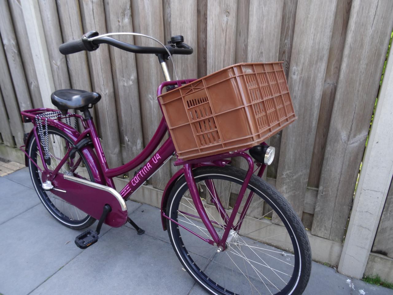 🌸 Cortina U4 Transport Meisjesfiets – 24 inch | Carmen Violet Gloss 💜