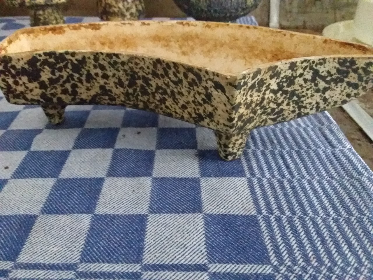 Vintage bloempotten berkenbast boomschors