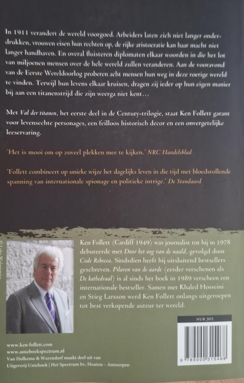 Val der Titanen, deel 1 van de Century Trilogie, door Ken Follett