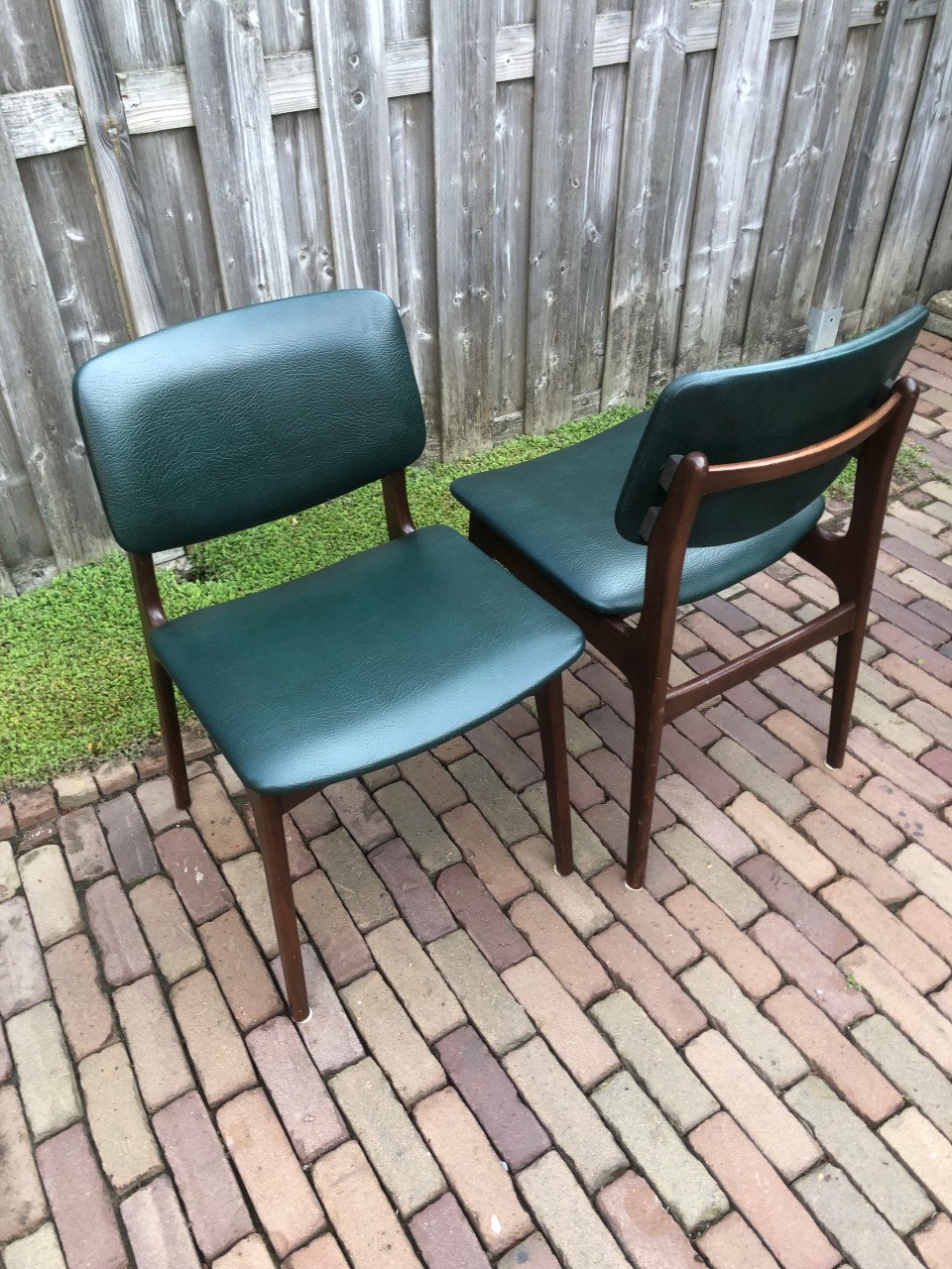 4 vintage eettafel stoelen.