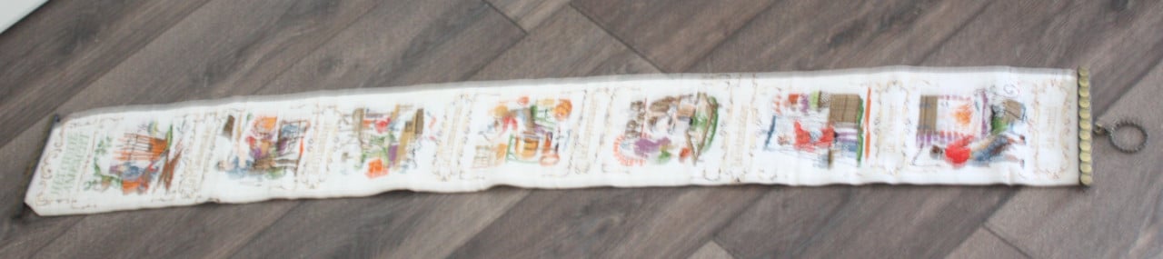 Vintage Geborduurd Bellekoord