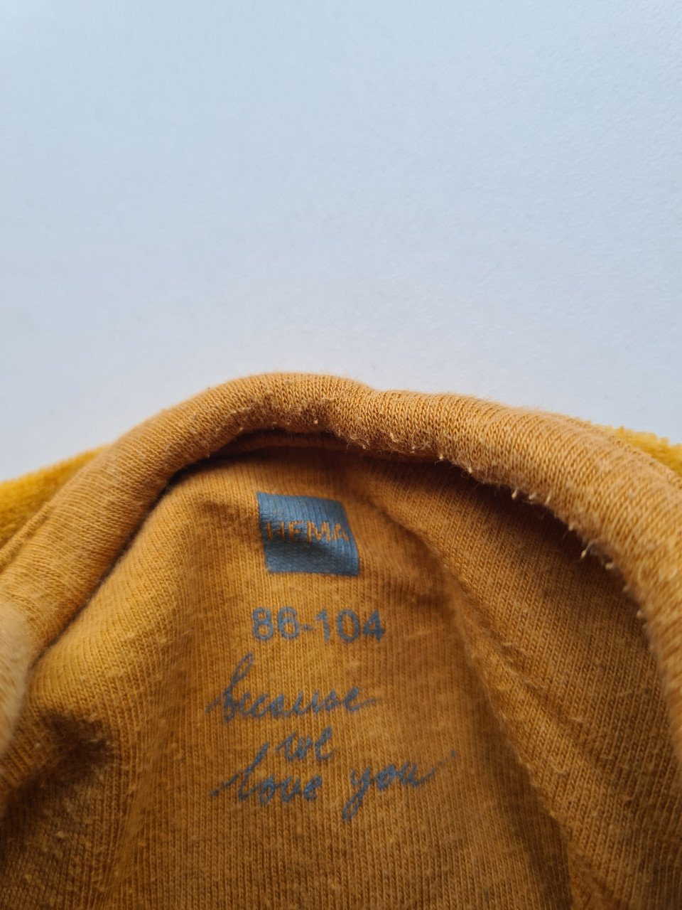2 X mosterdgeel  slaapzak met afritsbare mouwen Hema  Mt 86-104 samen €5