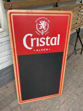 Cristal Alken bier krijtbord