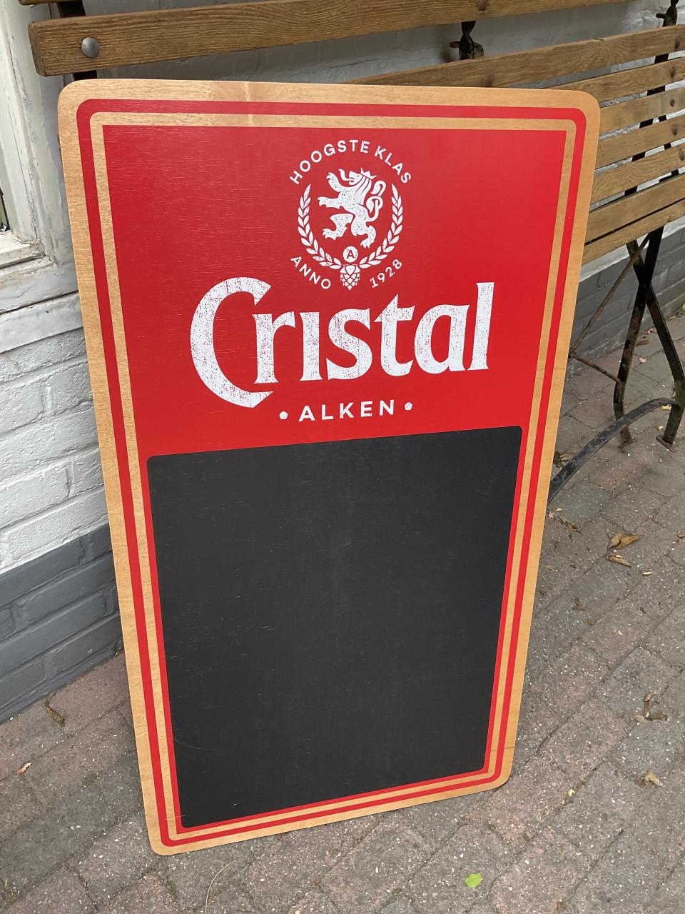 Cristal Alken bier krijtbord