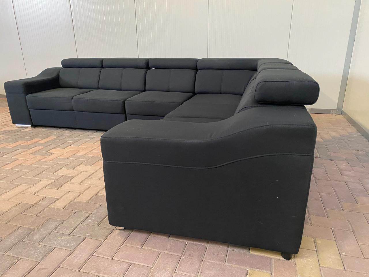 GRATIS LEVERING HEEL NEDERLAND Moderne Zwarte Stoffen Hoekbank