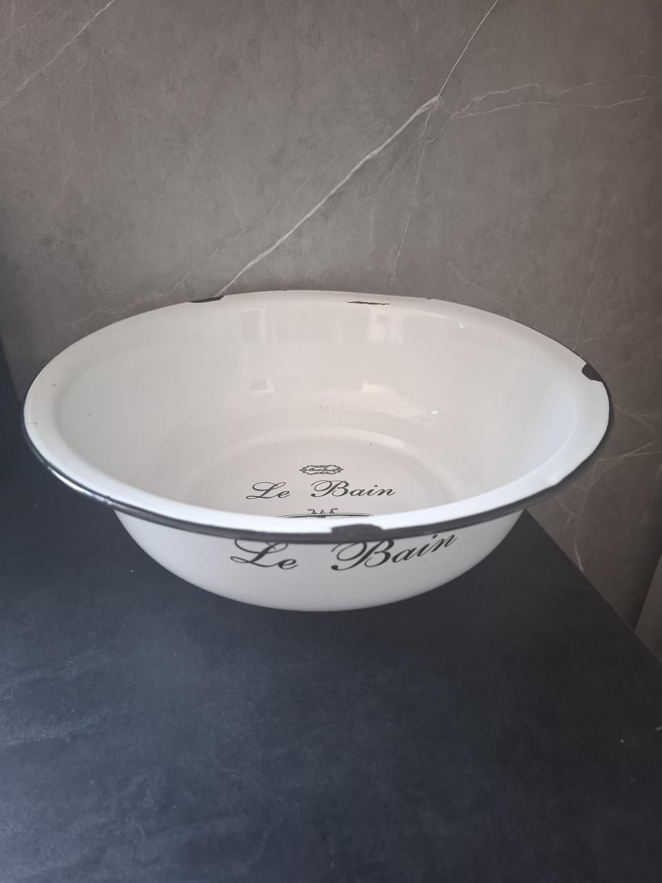 Emaille schaal le Bain