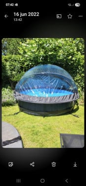 Te koop Intex framezwembad incl overkapping