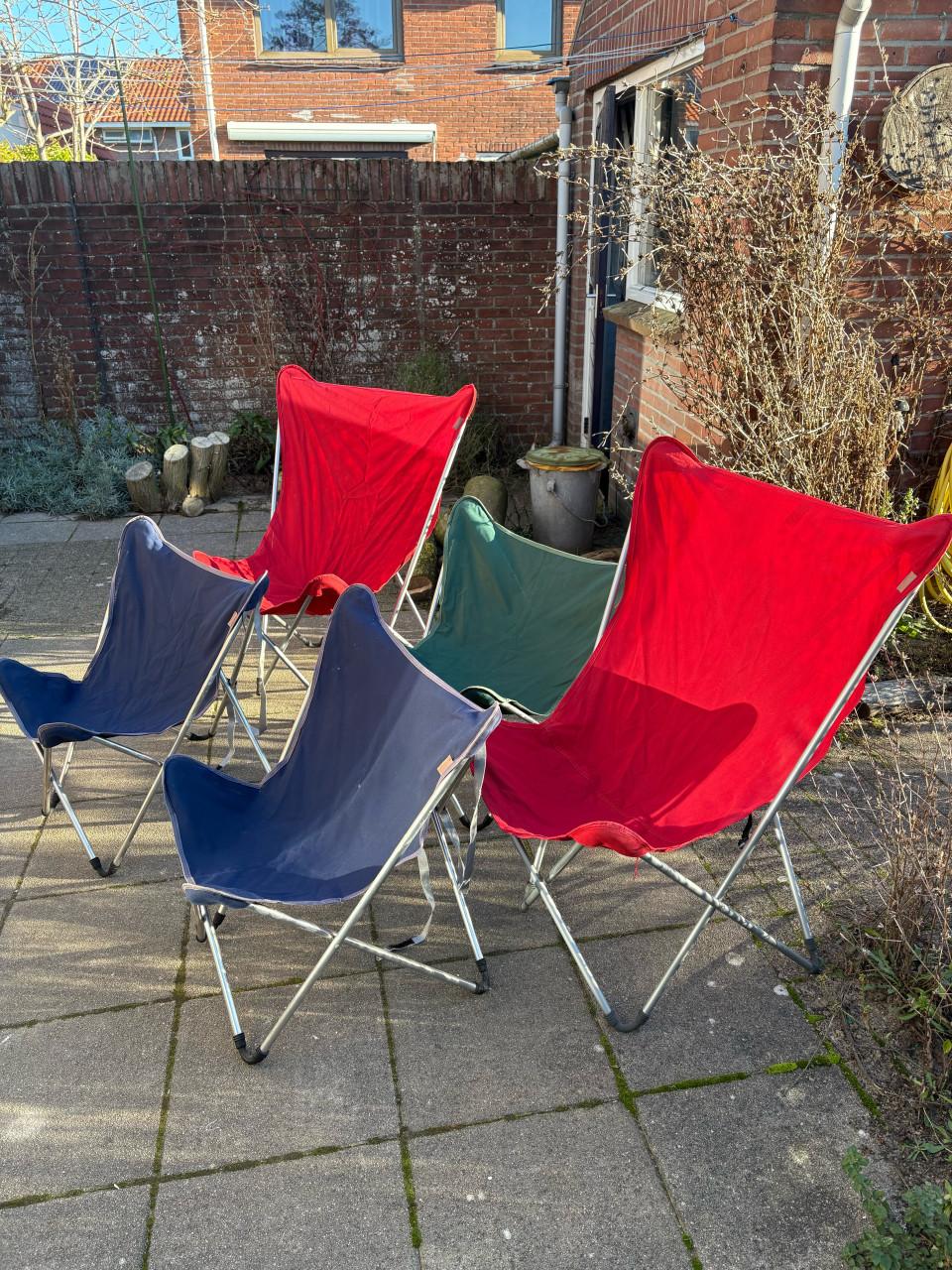 Lafuma opvouwbare campingstoelen met stevige zitting