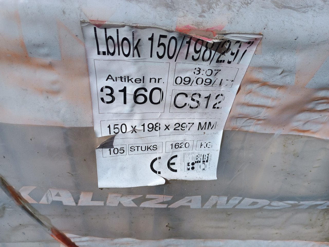 Kalkzand steen blokken