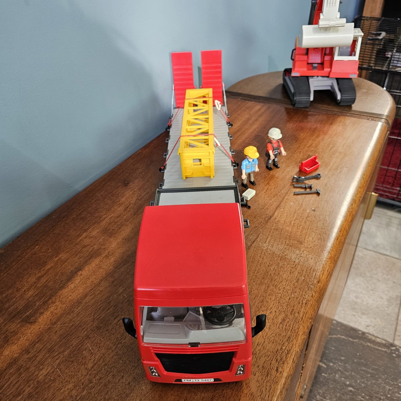 Playmobil dieplader en graafmachine