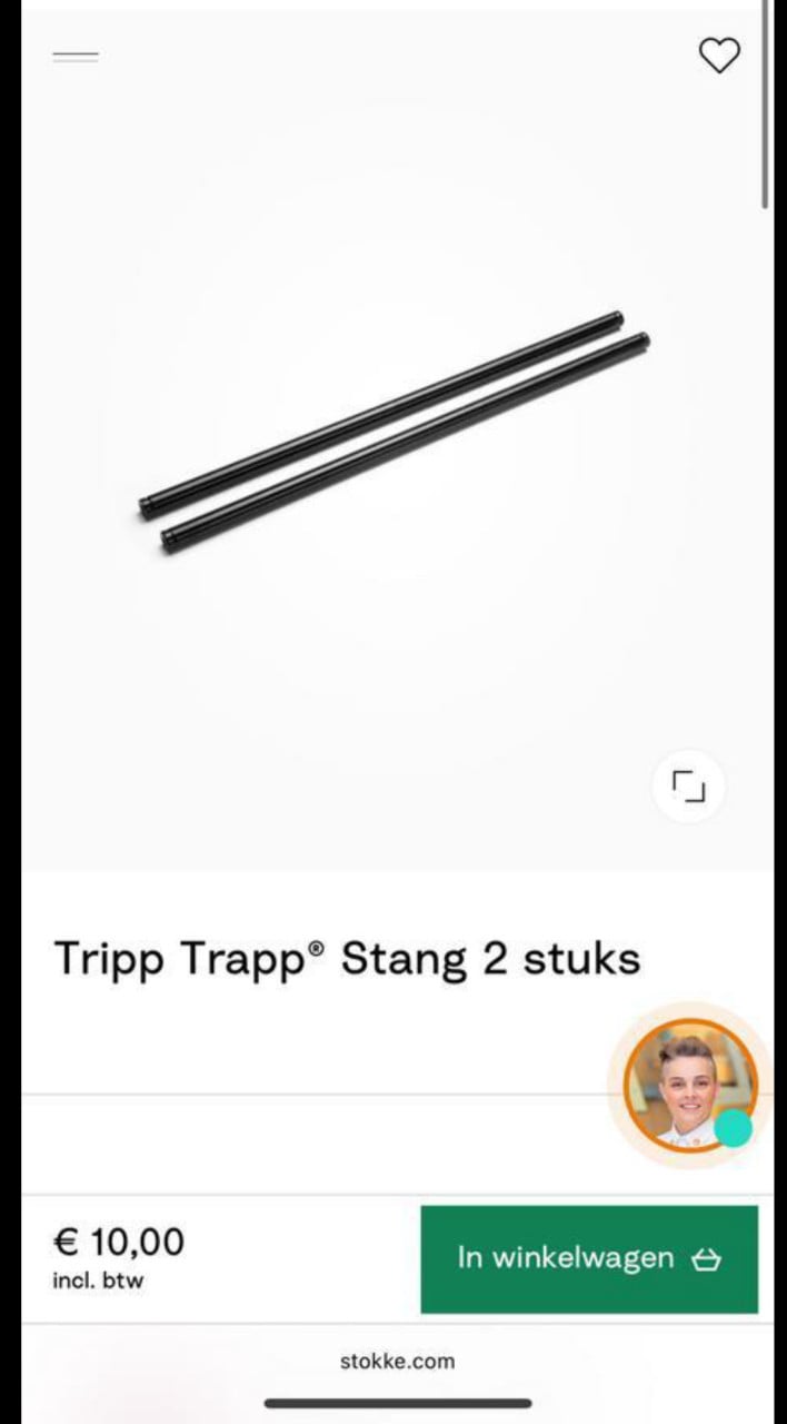 Onderdelen STOKKE Tripptrapp Oak - geen complete stoel