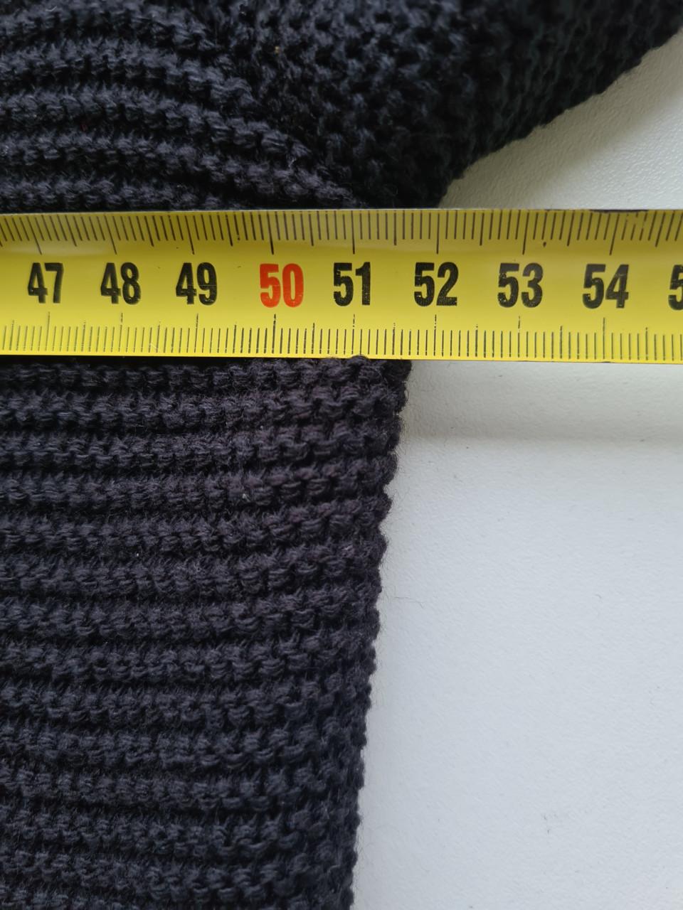 Lang zwart gebreid vest met Capuchon van Primark  Maat L