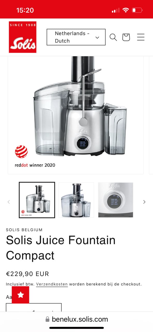 Keukenmachine juicer Solis