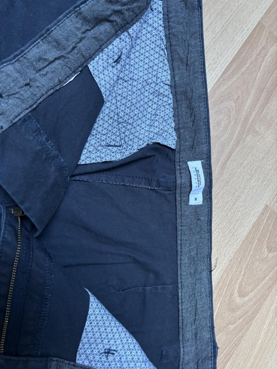 Burton heren short maat 36 xxl donkerblauw