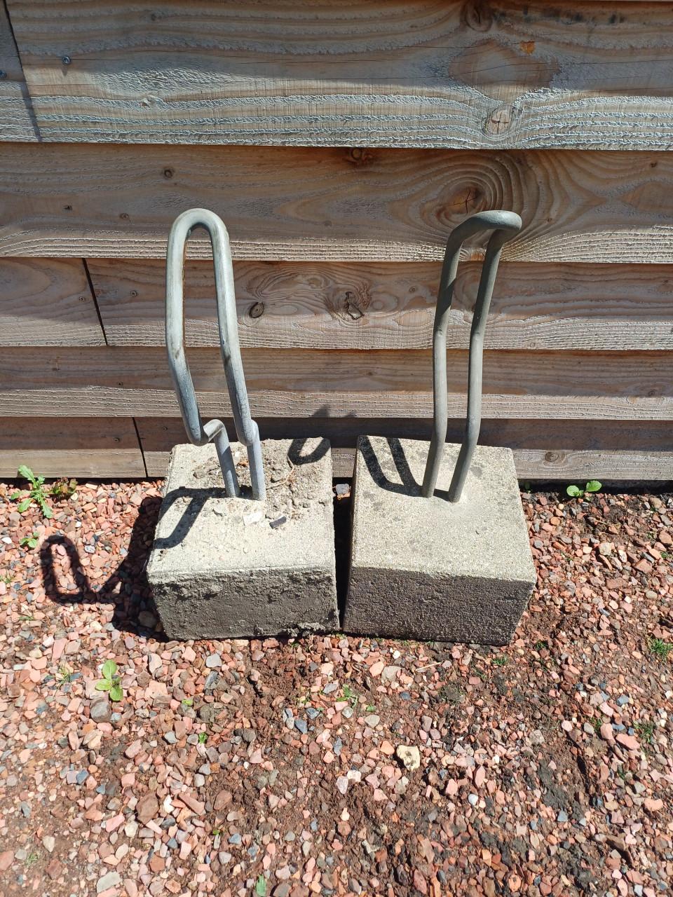 FIetsenstandaard met betonpoer