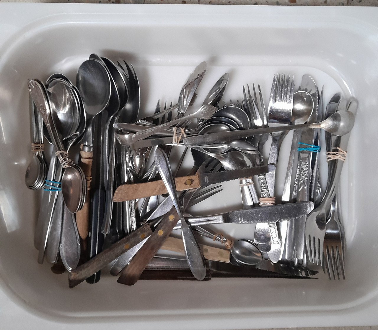 Partij bestek en diverse  keuken atributen