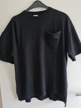 Zara zwart dik T-shirt Maat XL