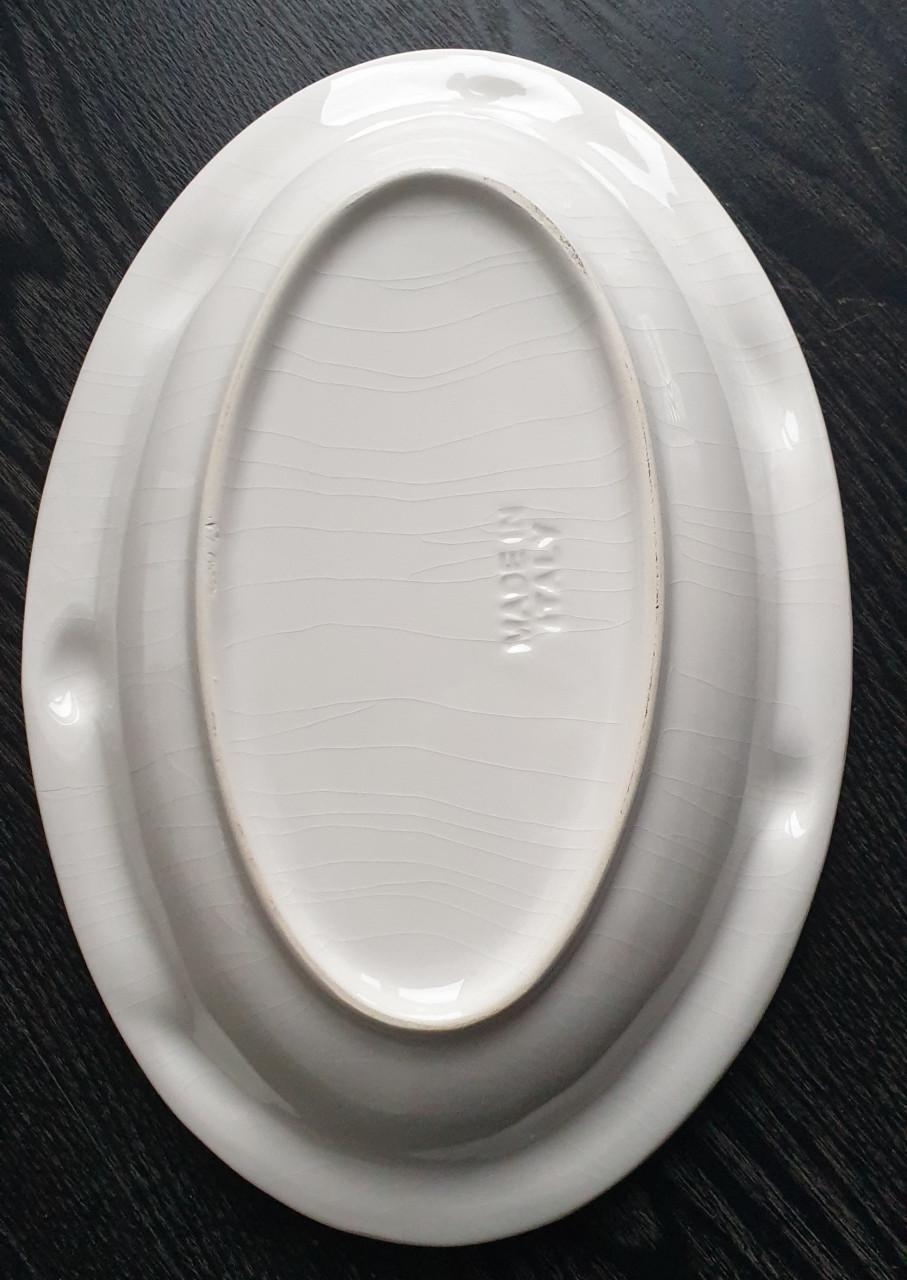 3 Prachtige schalen met visafbeeldingen 31, 28,5 en 18 cm doorsnede